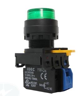 Nút nhấn có đèn màu xanh lá - Điện City - Công Ty TNHH Thương Mại Kỹ Thuật Hữu Duy